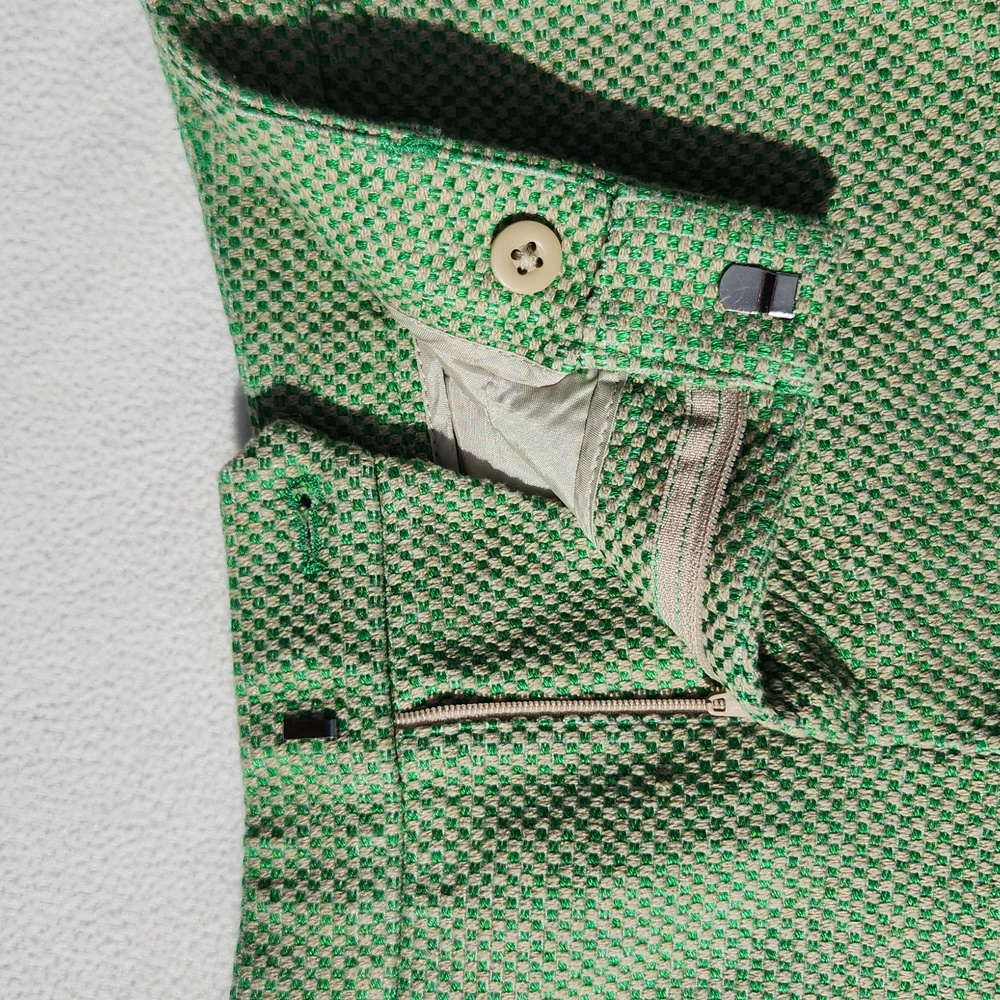 Banana Republic Basketweave Shorts - Green & Tan Sz 00 Petite - Picture 8 of 10